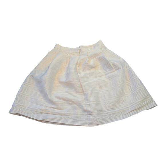 ANN TAYLOR White Pleated A-Line Full Party Skirt Size 4 - Picture 3 of 9